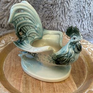VINTAGE HULL POTTERY ROOSTER PLANTER 53 EUC